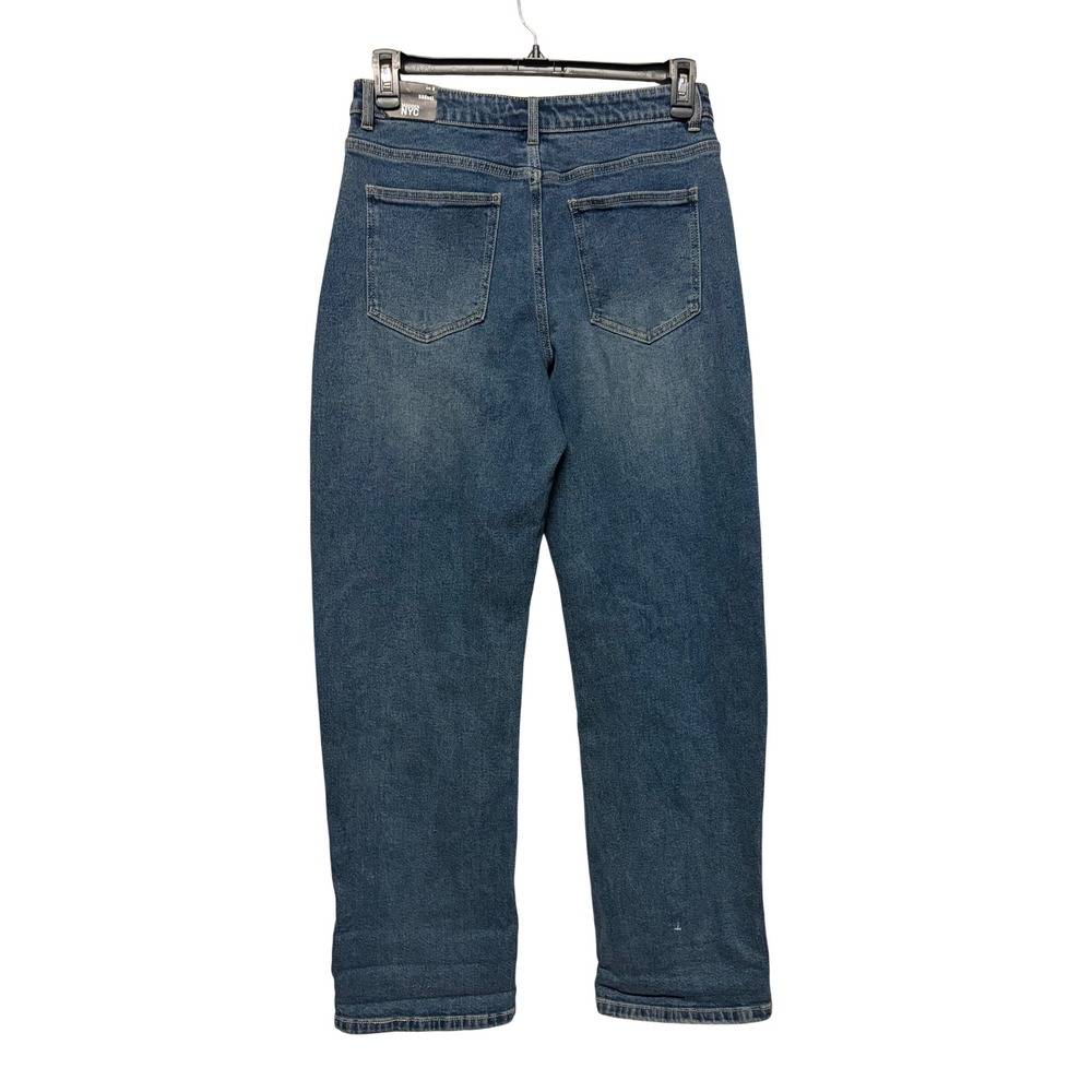 Madden NYC Women Medium Wash Barrel Jeans Size 8 High Rise WMGBA17H1 New Fall - Picture 2 of 7
